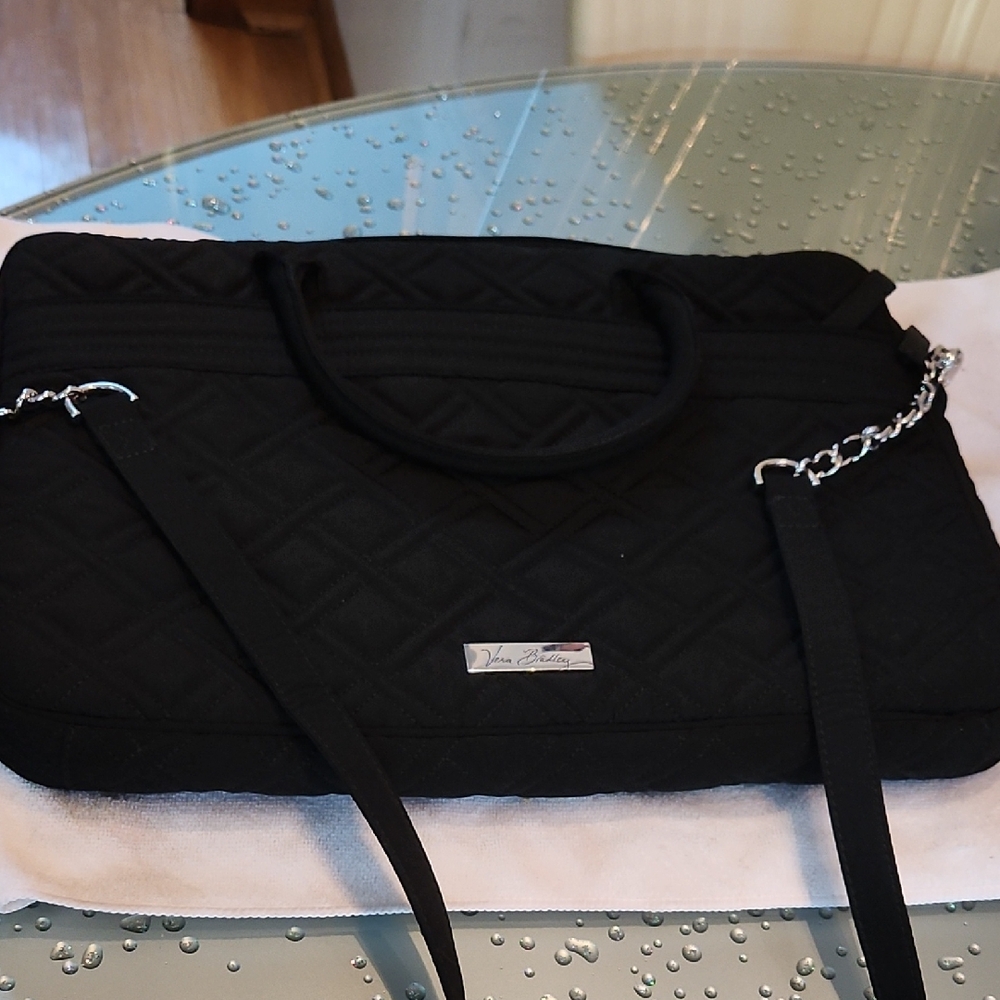 Authentic Vera Bradley Black Quilted Women's Bag
